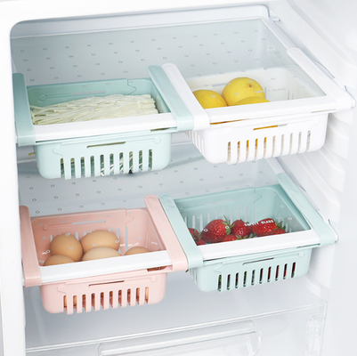 Gaveta classificada retrátil da caixa do recipiente de armazenamento do agregado familiar para o refrigerador