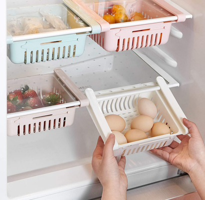 Gaveta classificada retrátil da caixa do recipiente de armazenamento do agregado familiar para o refrigerador