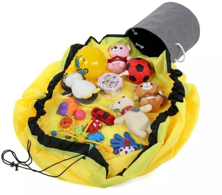 Jogo Mat Drawstring Toy Storage Bag do recipiente de armazenamento do agregado familiar das crianças personalizadas