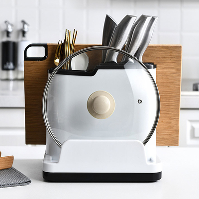 Cremalheira multifuncional plástica do armazenamento da faca e da colher dos utensílios de mesa da cozinha