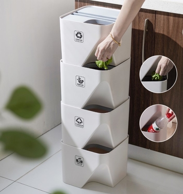 O caixote de lixo modular separável plástico da cozinha para desperdiça desperdícios