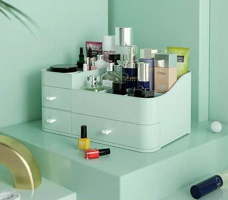 Grande organizador cosmético Desktop plástico da composição da caixa de armazenamento do batom