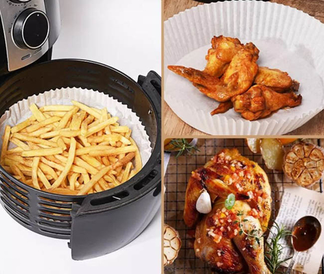 A cozinha utiliza ferramentas o forro de papel descartável da frigideira do ar da placa do assado do papel da Óleo-prova