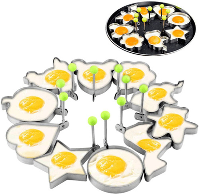 Fabricante de aço inoxidável do molde do formulário da panqueca de Fried Egg Rings Egg Shaper com punho