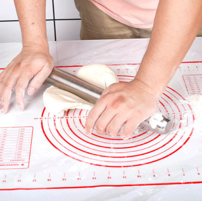 Pastelaria Mat Non Stick Baking Mats do silicone com a esteira do rolamento da massa das medidas