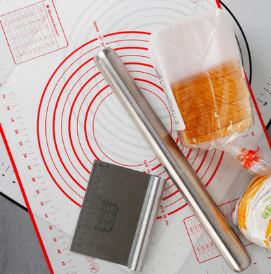 Pastelaria Mat Non Stick Baking Mats do silicone com a esteira do rolamento da massa das medidas