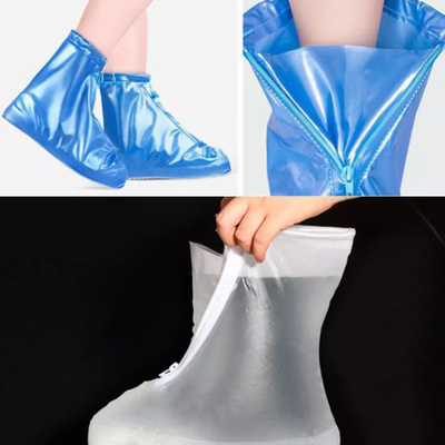 Os eletrodomésticos engrossam o desgaste antiderrapante do PVC - tampa ajustável resistente das sapatas da chuva