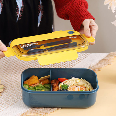 cofre forte amigável dos PP Eco Bento Box Airtight Lunch Box do retângulo de 1L 2L 3L para a micro-ondas