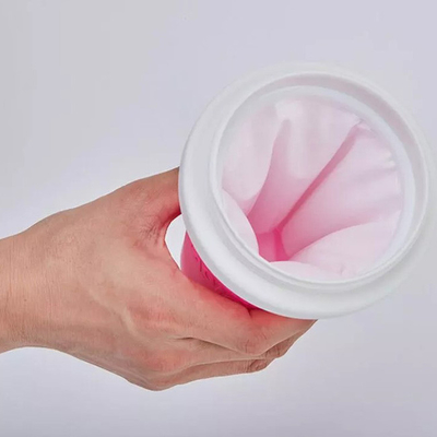 Palha lamacenta de Milkshake Bottle With da secadora de roupa do batido do curso do silicone