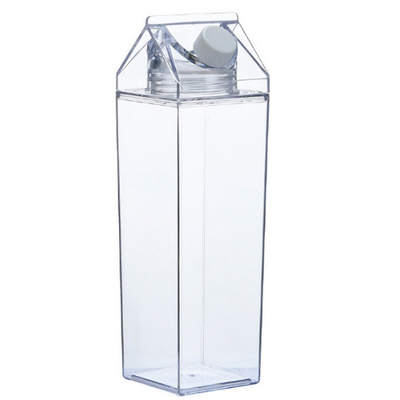 os copos bebendo feitos sob encomenda do quadrado 500ml plástico ordenham a garrafa de água da caixa Leakproof