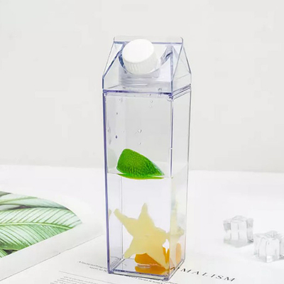 os copos bebendo feitos sob encomenda do quadrado 500ml plástico ordenham a garrafa de água da caixa Leakproof