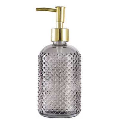 Garrafa de vidro do banheiro do champô do Sanitizer dos eletrodomésticos 400ml com bomba do distribuidor