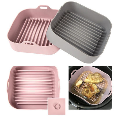 Cesta reusável segura do silicone da frigideira do ar do alimento do potenciômetro do silicone da frigideira do ar