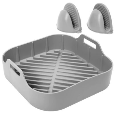 Cesta reusável segura do silicone da frigideira do ar do alimento do potenciômetro do silicone da frigideira do ar