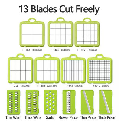 Cortador multifuncional Chopper Slicer vegetal da cebola dos PCes dos acessórios 22 da ferramenta da cozinha