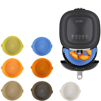 Forros de Oven Accessories Air Fryer Silicone da frigideira do ar do potenciômetro do silicone da frigideira do ar