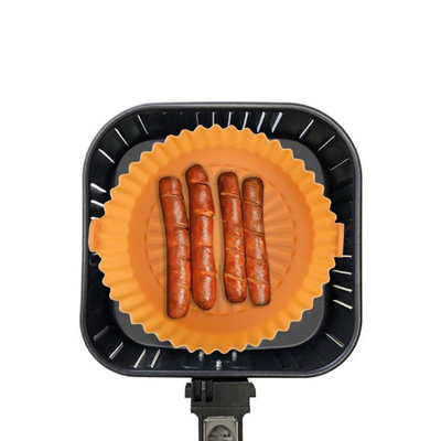 Forros de Oven Accessories Air Fryer Silicone da frigideira do ar do potenciômetro do silicone da frigideira do ar