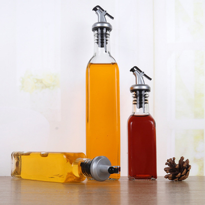 Recipiente de vidro claro do óleo de Olive Oil Dispenser Bottles Cooking para a cozinha
