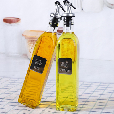 Recipiente de vidro claro do óleo de Olive Oil Dispenser Bottles Cooking para a cozinha