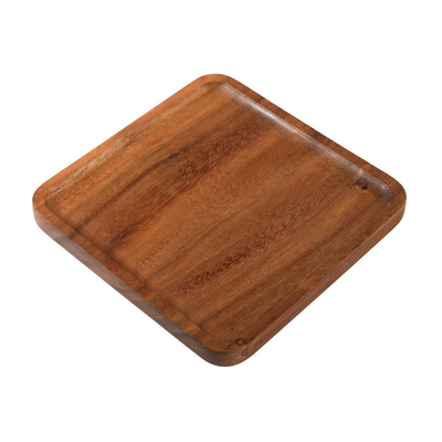 Fontes dadas forma irregulares da cozinha da placa de jantar dos utensílios de mesa da madeira maciça