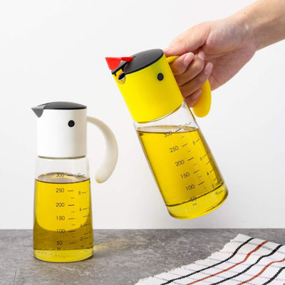 Bico de aço inoxidável do Não-gotejamento do galheteiro de vidro de Olive Oil Dispenser Bottle Leakproof