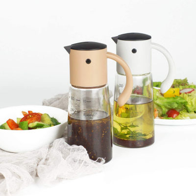 Bico de aço inoxidável do Não-gotejamento do galheteiro de vidro de Olive Oil Dispenser Bottle Leakproof