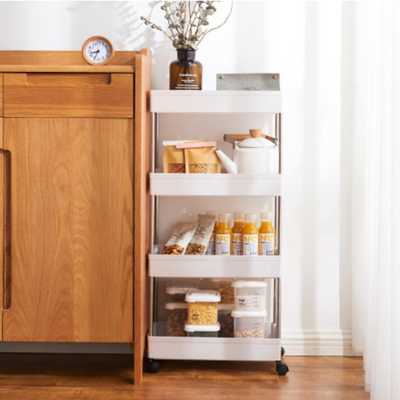 Cremalheira móvel Multilayer do trole do armazenamento para o banheiro do quarto da cozinha