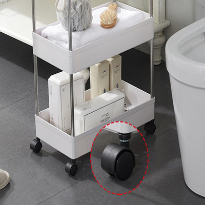 Cremalheira móvel Multilayer do trole do armazenamento para o banheiro do quarto da cozinha