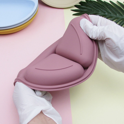Multi placas divididas da sução do silicone da lancheira do compartimento para bebês