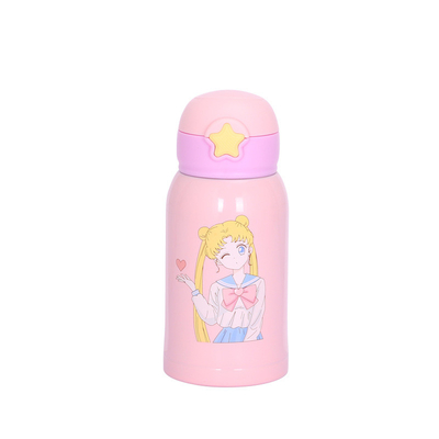 Garrafa de aço inoxidável da garrafa das crianças dobro do vácuo da parede com saco 600ML