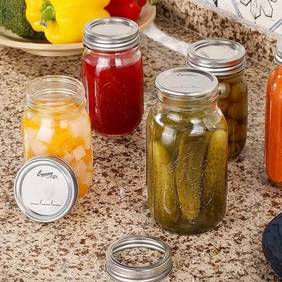 Tipo rachado boca larga regular de colocação em latas maioria das tampas do frasco para Mason Jar