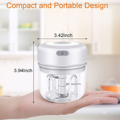 Imprensa de alho Chopper Portable Food Chopper da casa de Mini Electric Chopper 250ML