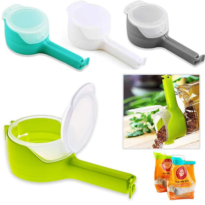 O plástico de Zwish derrama o grampo do saco do armazenamento do alimento para a selagem do alimento