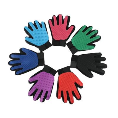 Massagem Deshedding do animal de estimação de Cat Dog Grooming Gloves For do silicone