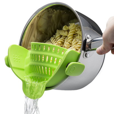 Grampo ajustável do arroz no escorredor do silicone para potenciômetros e filtro da massa