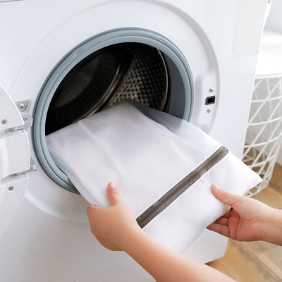Malha de nylon do saco da lavagem da lavanderia do filtro dos produtos plásticos brancos dos eletrodomésticos de Microfiber