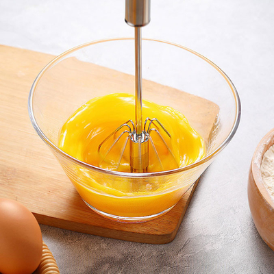 De aço inoxidável girando a ferramenta semi automática da cozinha do batedor de ovo