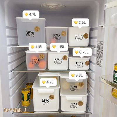 A cozinha maioria plástica fornece recipientes das frutas e legumes para o refrigerador