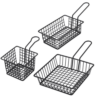 As fontes maiorias de aço inoxidável da cozinha fritam a cesta para o restaurante