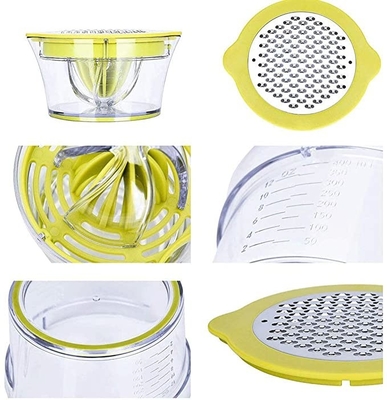 A cozinha maioria manual fornece o Juicer alaranjado do espremedor de frutas do limão com o ralador do copo de medição
