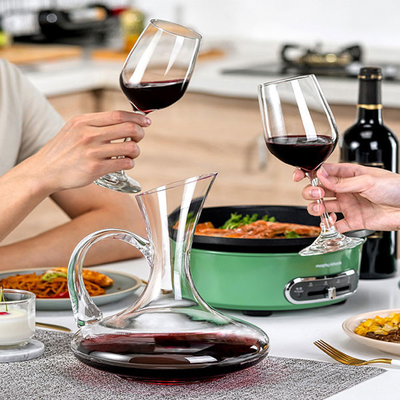 Produtos vidreiros bebendo transparentes do copo do vidro de vinho tinto da cozinha do ODM no volume