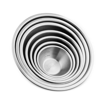 6pcs que empilha recipientes de aço inoxidável do aninhamento para o armazenamento de salvamento do espaço