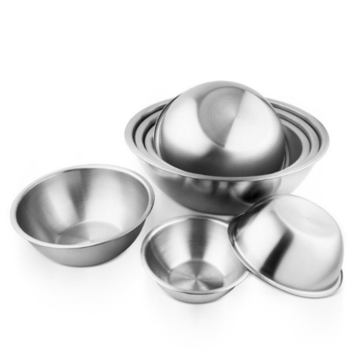 6pcs que empilha recipientes de aço inoxidável do aninhamento para o armazenamento de salvamento do espaço