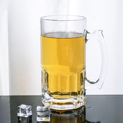 Cerveja personalizada Stein Glass Mug With Handle da extra grande 35 onças