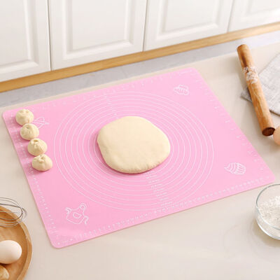 Não esteira de cozimento da vara com pastelaria Mat Dough Rolling Mat do silicone das medidas