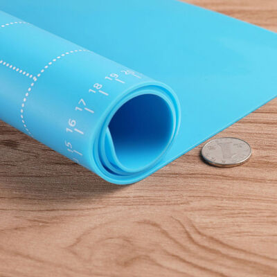 Não esteira de cozimento da vara com pastelaria Mat Dough Rolling Mat do silicone das medidas