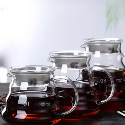 Fabricante de café essencial feito a mão de Barista Tools Borosilicate Glass com o filtro de vidro do funil