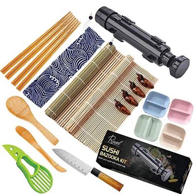Sushi que faz Kit All em uma máquina do rolo do sushi do fabricante DIY da bazuca do sushi
