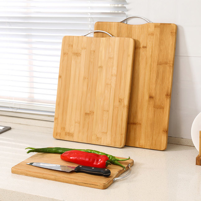 Utensílios de bambu de madeira superiores resistentes da cozinha que desbastam placas de corte