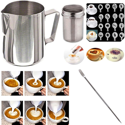 Abanador essencial feito sob encomenda 16pcs do café do jarro de 12Oz Barista Tools Espresso Milk